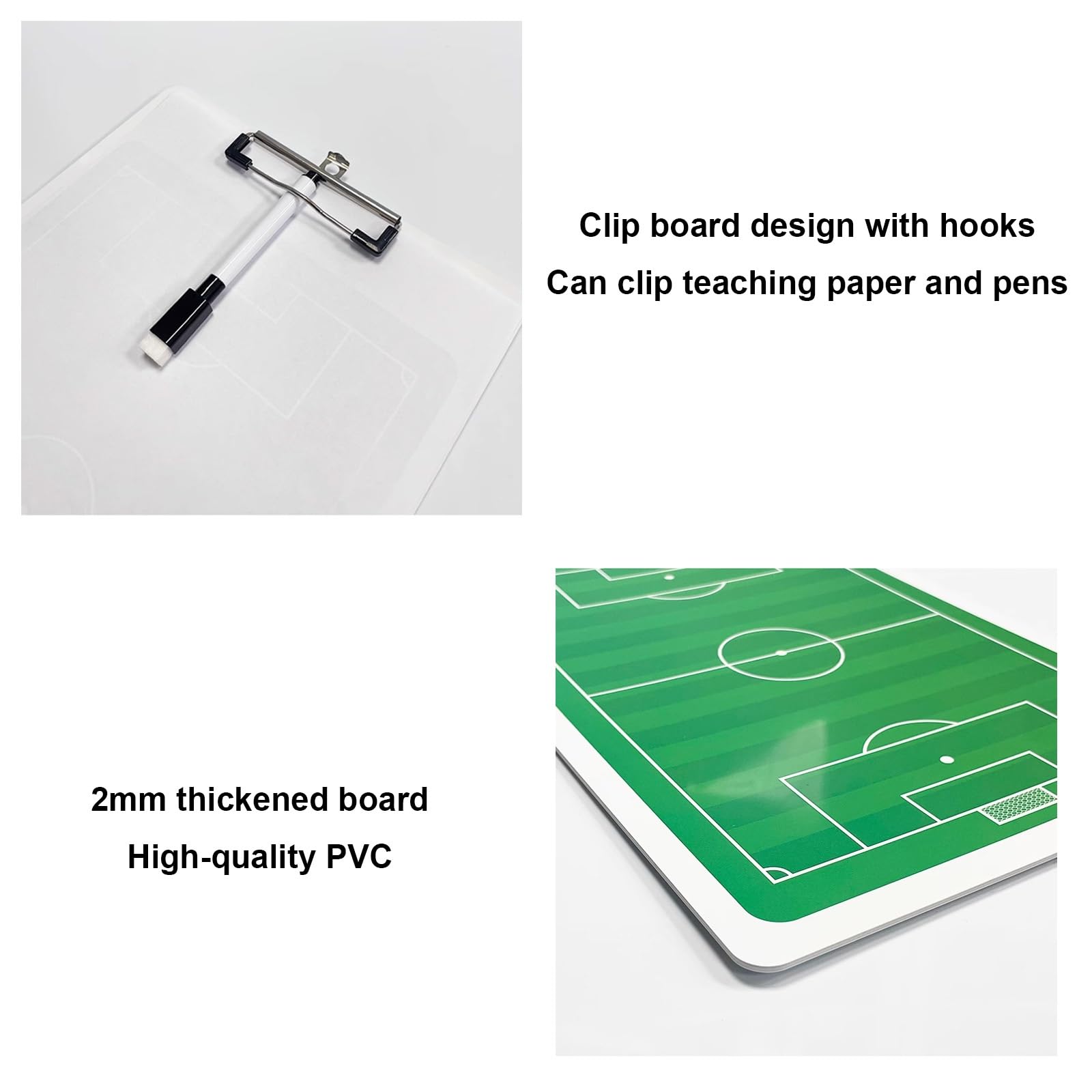 Pizarra Tactica Futbol Entrenador, Pizarra Magnetica Futbol Tablero Táctico Portátil, Pizarra de Estrategia de DiseñO de Borrado en Seco Doble Cara,con Bolígrafo y Marcador Magnético