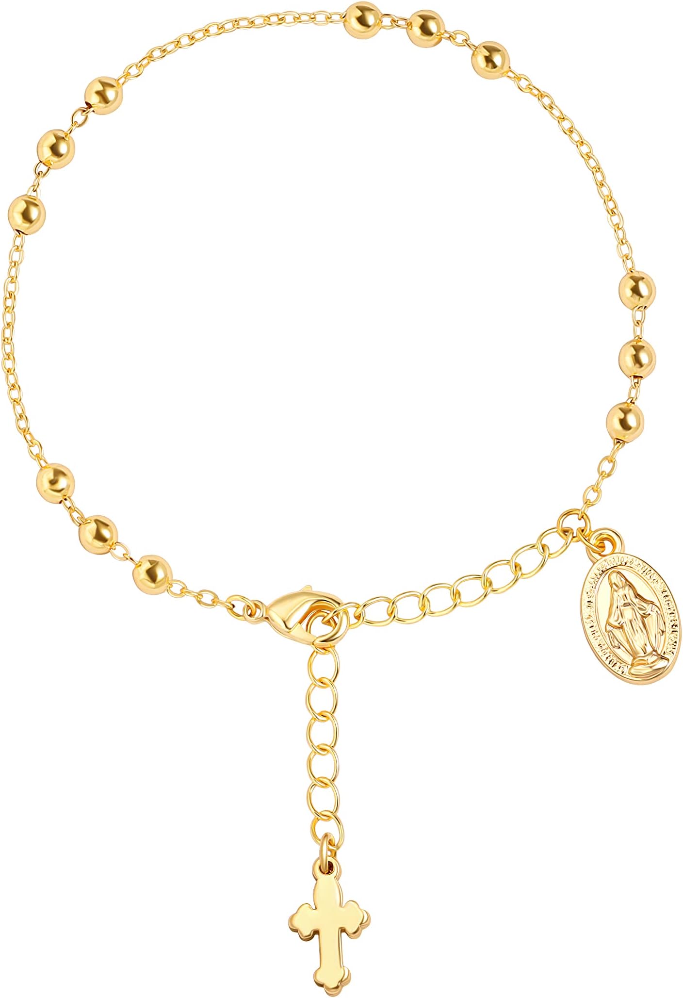 18K Gold Plated Link Chain Bracelet For Women Cubic Zirconia Dainty Everyday Bracelet, Ideal Gift for Women