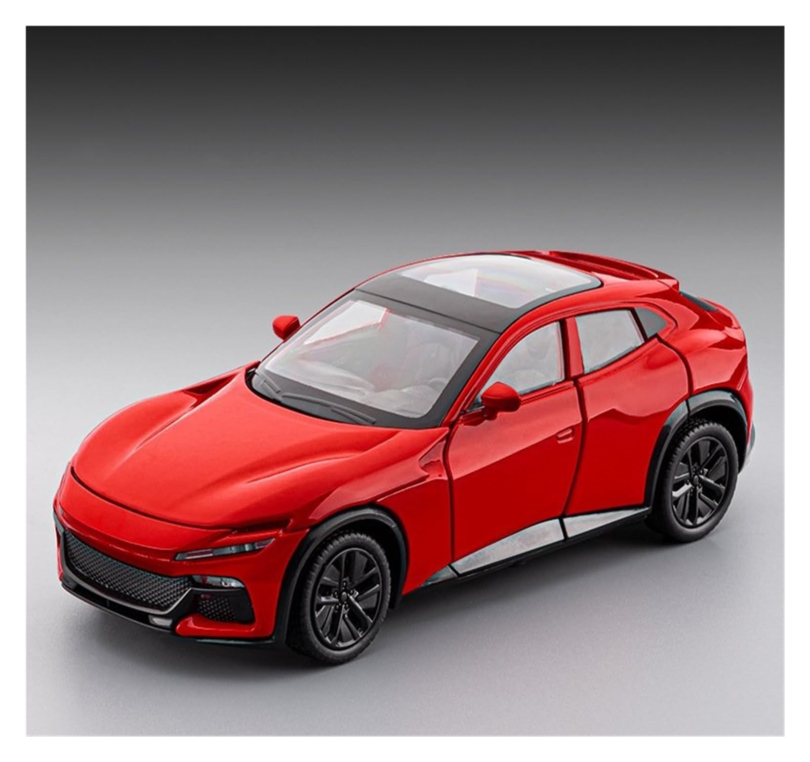 Btwodian Scale Model Car 1:32 For Purosangue For FVU Diecast Metal Alloy Car Model Collection Desk Decoration(Red)