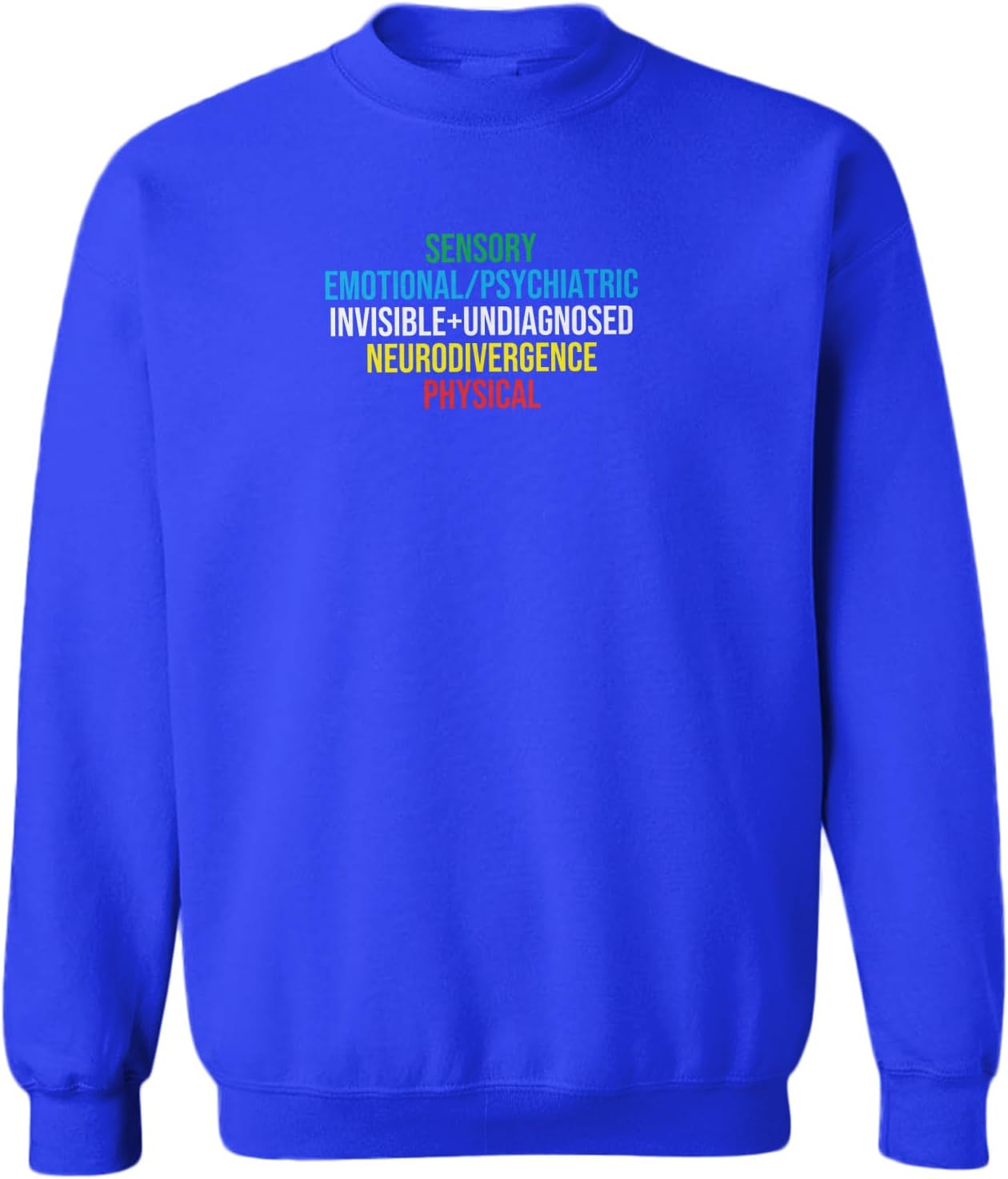 Disability Pride Month Neurodivergent Toddler Fleece Crewneck Sweater