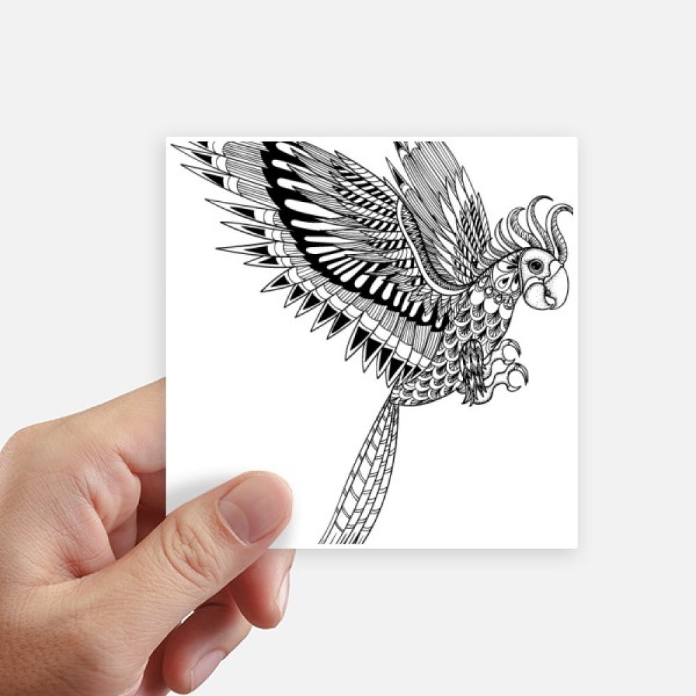 Autocollants oiseaux ordinateur portable et stickers muraux moto valise 10cm 8Pcs