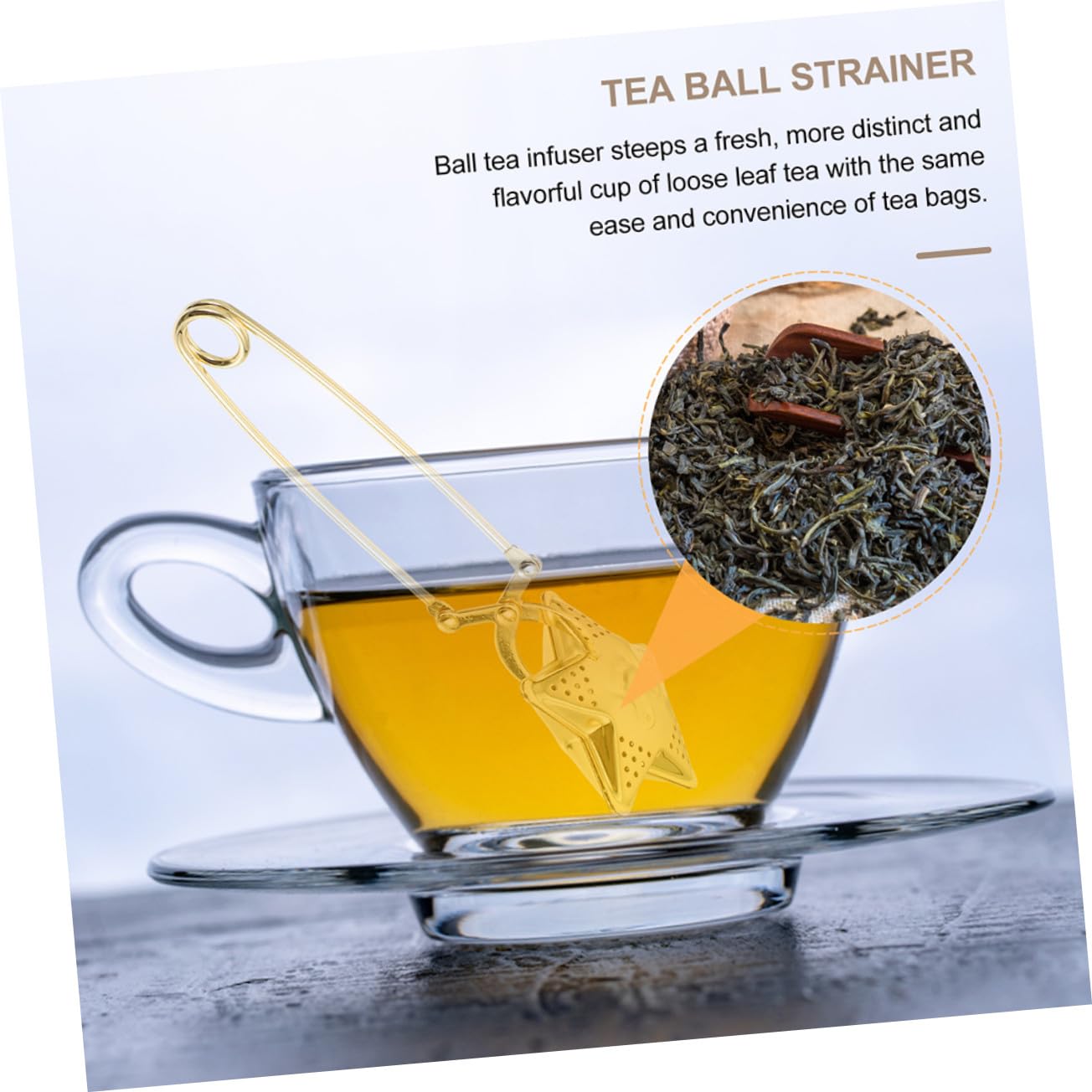 Colador de Té de Acero Inoxidable con Diseño de Estrella y Luna Infusor Suelto Filtro y Fácil de Limpiar para Hogar y Restaurante