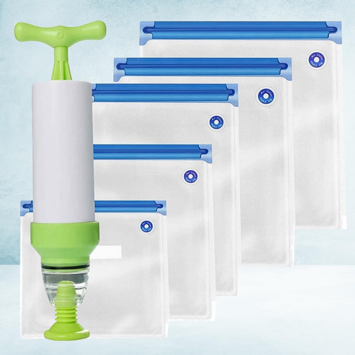 Xmas Vacuum Sealer Bag 6pcs Pa PE Freshness Storage