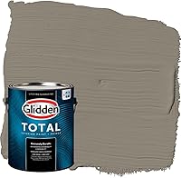 Vista 49 de Glidden Pintura interior + imprimación: gris/plata antigua, una capa, plana, 1 galón