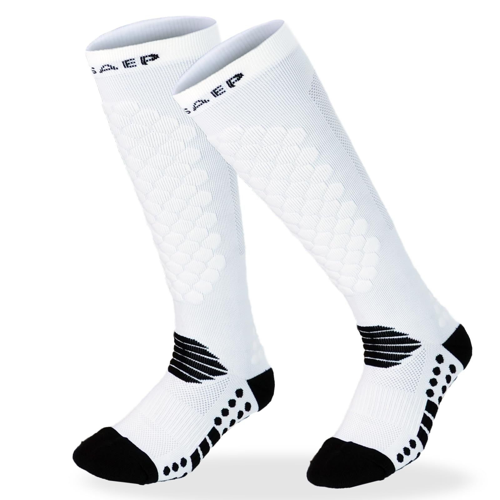 FEFOSAEP Fencing Socks - Advanced Fencing Stockings for Epee Sabre Foil (Black, Medium)