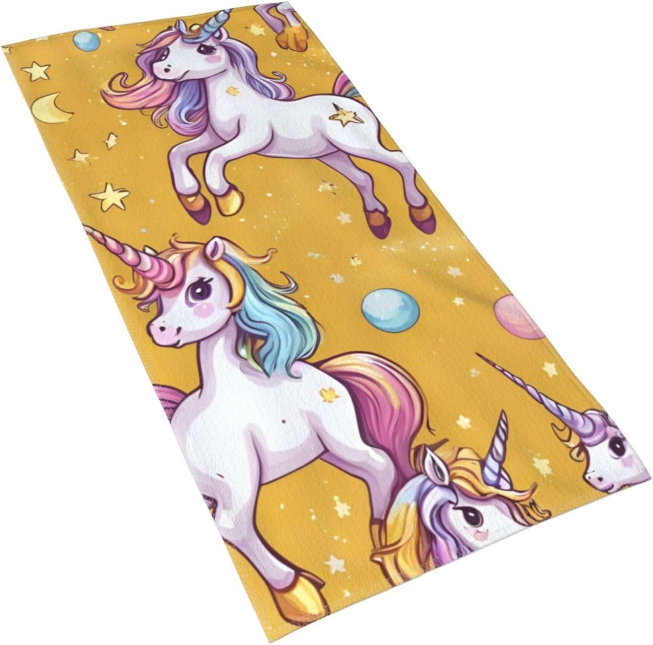Unicorn Design Print Hand Towels for Kitchen, Decorative Bathroom Towels Decor Farmhouse Cute for Men Women Gifts