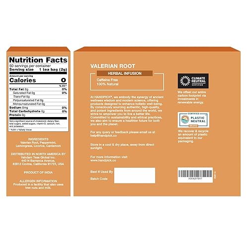 Vista 77 de HANDPICK, Bolsas de té negro orgánico English Breakfast (100 unidades) USDA Orgánico, sin OMG Té negro fuerte, robusto y alto en cafeína Bolsas