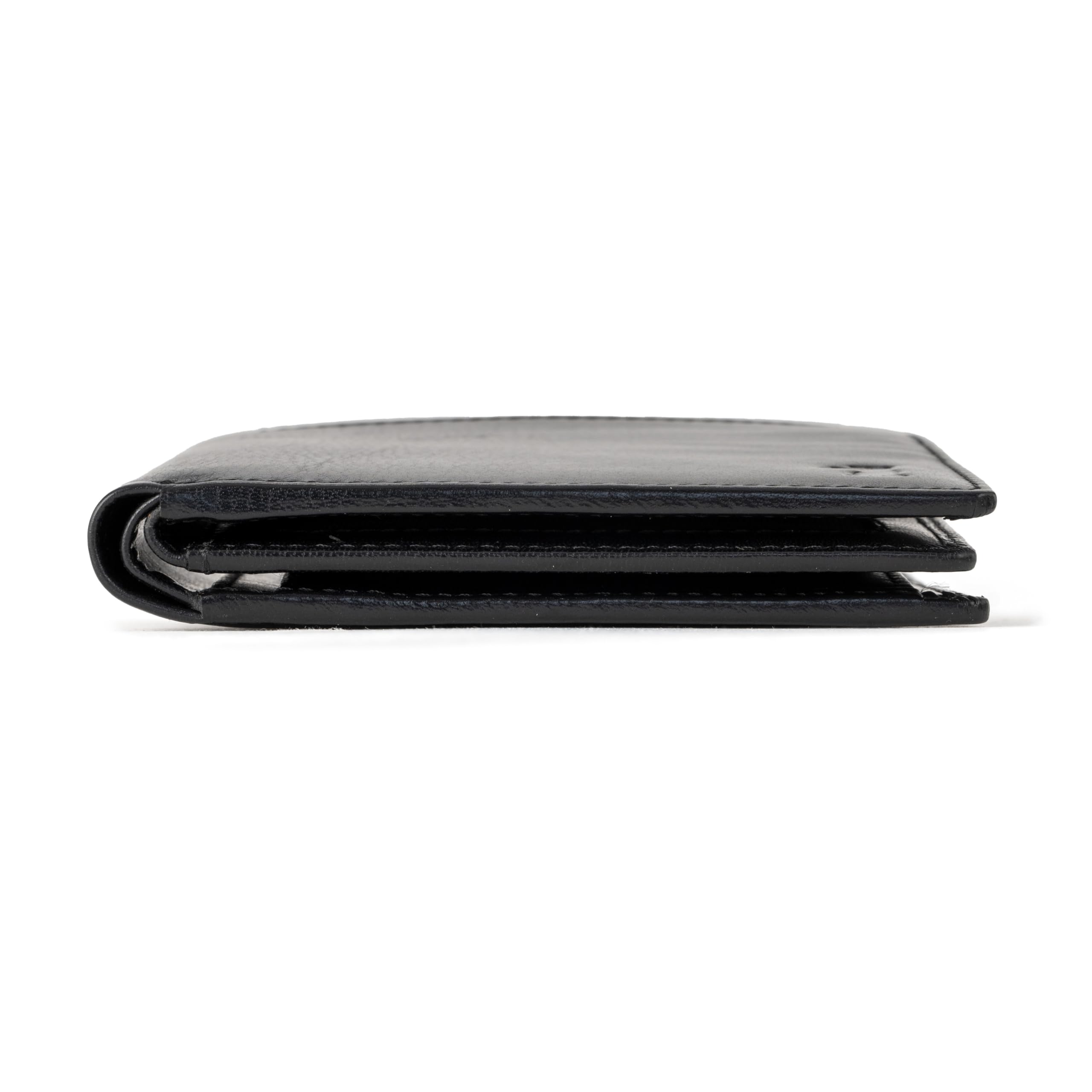 Berliner Bags Peter Cartera de Piel Auténtica Hombre, Monedero, RFID, Caja | Negro Billetera De Cuero 6 Tarjetas 2 Compartimentos Ventana Dni Ficha Carrito Protección Nfc Compacta Elegante Práctica