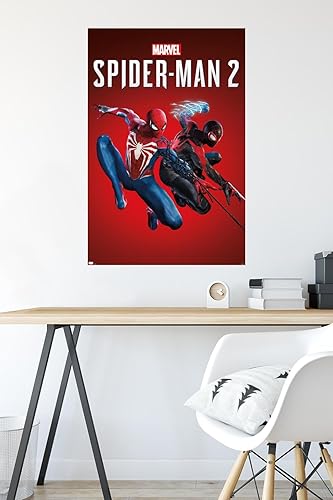Miniatura 5 de Trends International Marvel's Spider-Man 2 - Póster de pared de arte clave, 34 pulgadas de largo x 22.4 W, paquete de póster y montaje prémium