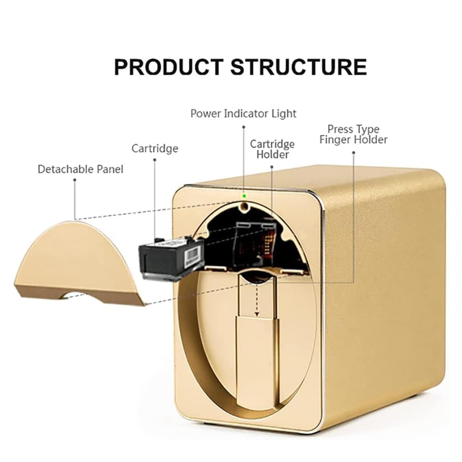 Drukarka do zdobienia paznokci, inteligentna automatyczna drukarka do paznokci 3D, obsługa Wi-Fi/DIY/USB, wielofunkcyjna przenośna maszyna do malowania paznokci dla dzieci/studia manicure/manicur