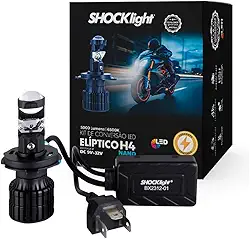 Farol Led Titan 150 Bros 150/160 Moto Lampada H4 Projetor