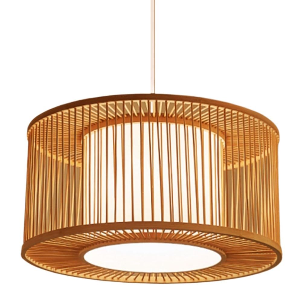 Lampe suspendue bambou suspension luminaire bois salon chambre cuisine