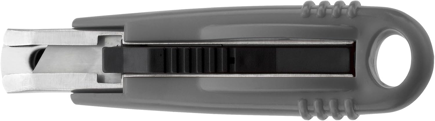 Westcott E-84009 00 Utility Saftey Knife Professional, 18mm Blade, Plastic Handle, Grey