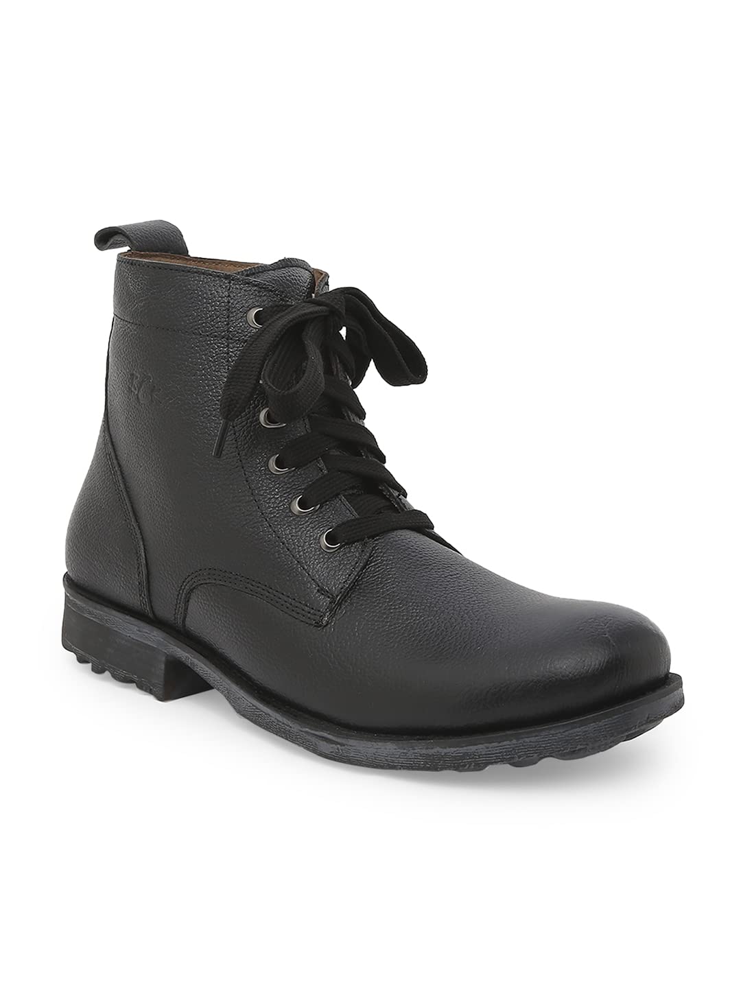 BuckarooHUNTLEY Genuine Leather Black Casual Boots For Mens