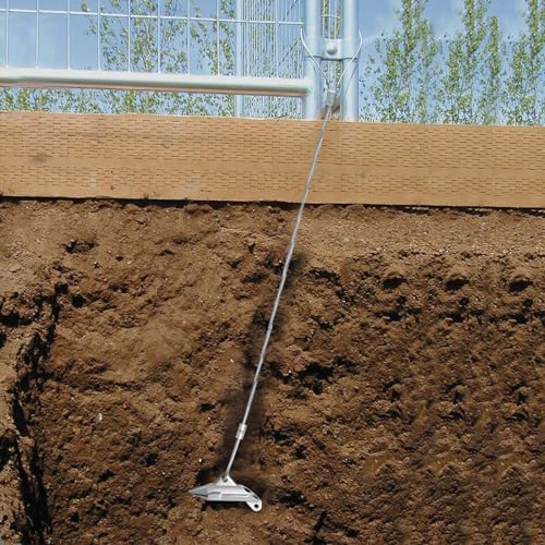Earth Anchors in Ground, (12 Pcs) Minimum of 1000 LBS 30 Inch Bullet Anchors for Sheds Securing Camping Tents Swing Set Green House, Duck Billl Earth Anchors Heavy Duty - Thumbnail 7