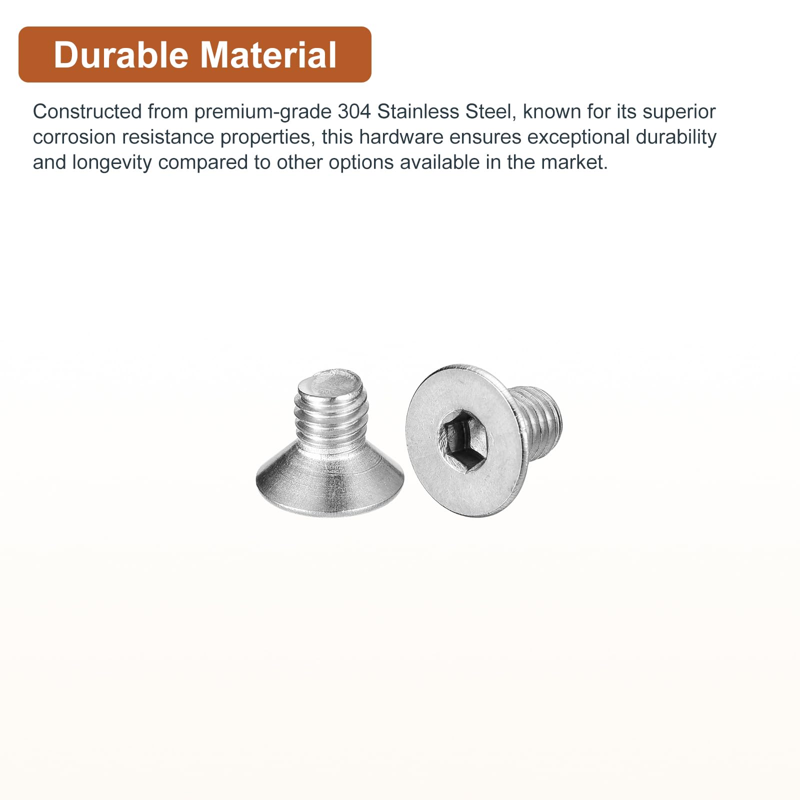 20 Viti A Testa Cilindrica M5x45mm | Acciaio Inox 304 | Esagono Incassato | Filettatura Completa - Foto 4