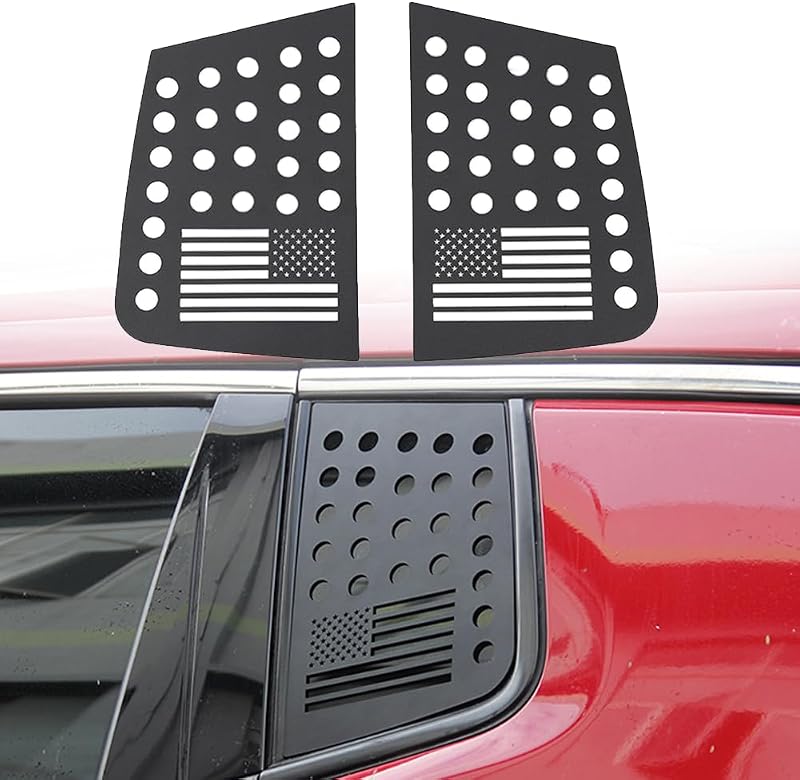 Moldura Decorativa do Vidro Triangular Traseiro FSYHKJ com Bandeira Americana para Jeep Compass 2017 a 2024