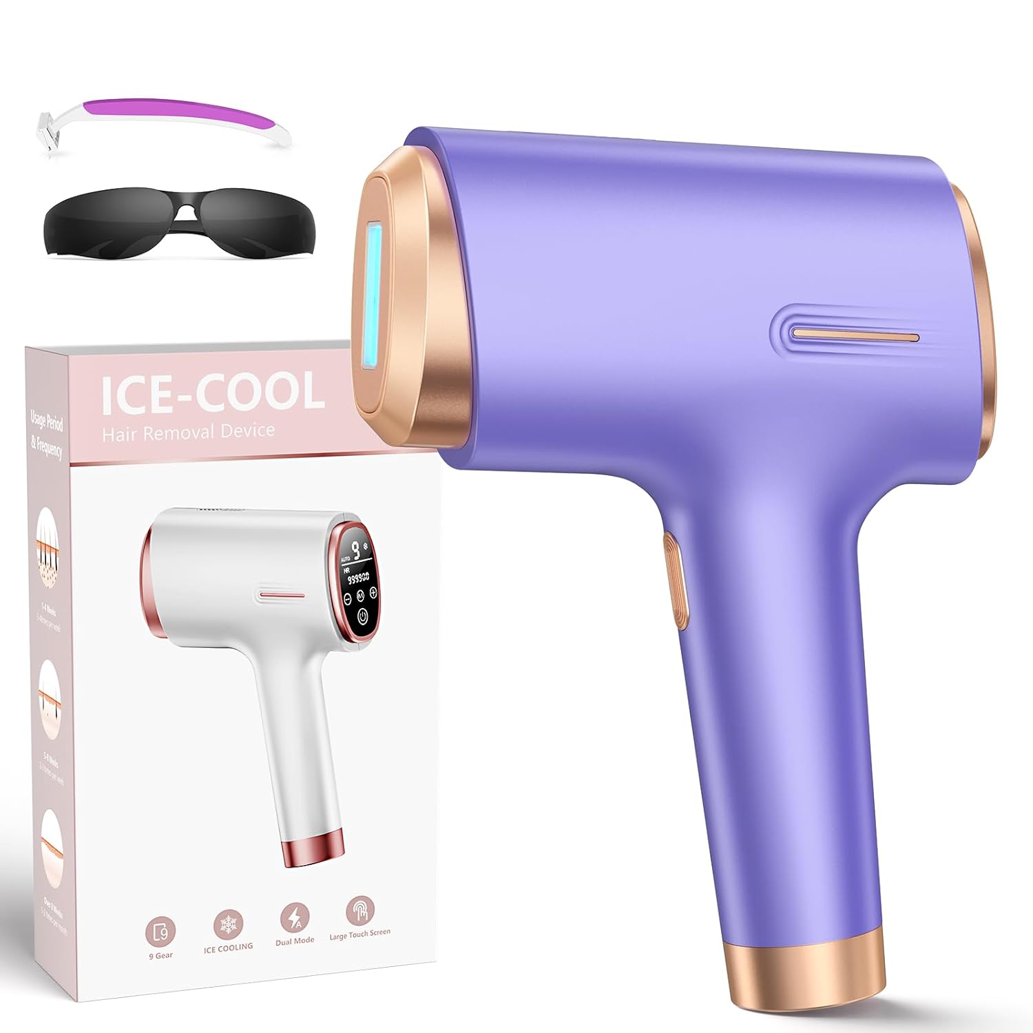 IPL Laser Hair Removal Device for Women and Men, 21J Energy