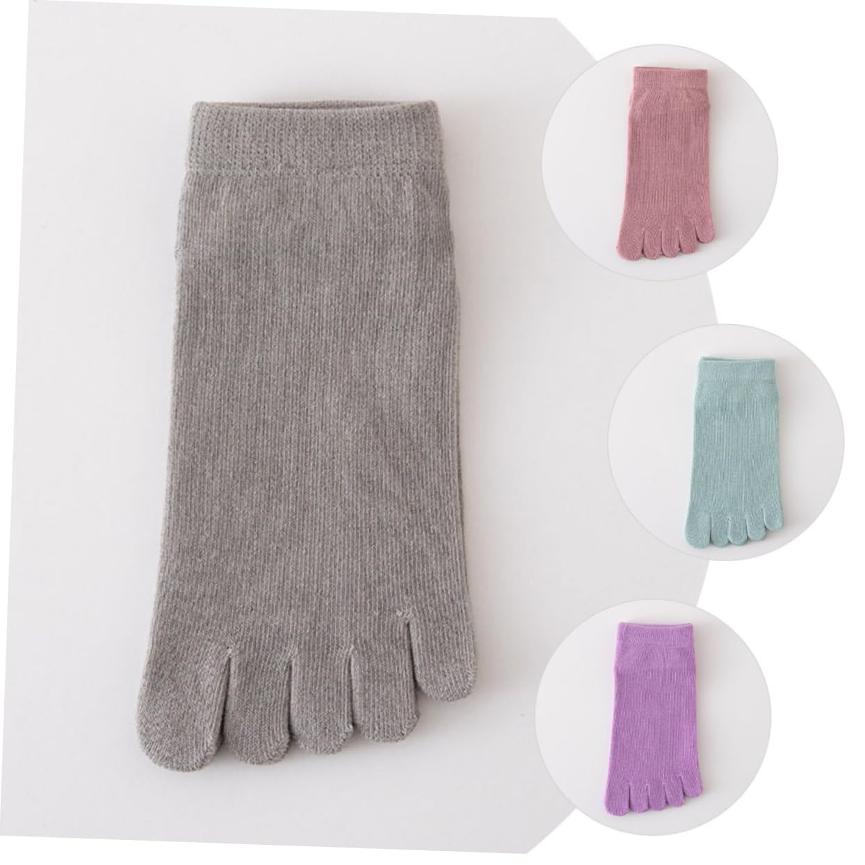 BESTYASH 5 Sätze Damen Fünfzehen Atmungsaktive Unsichtbare Für Flache Schuhe Pumps Und Sport Bequeme Und Elastische Baumwolle 4 Paare * 5