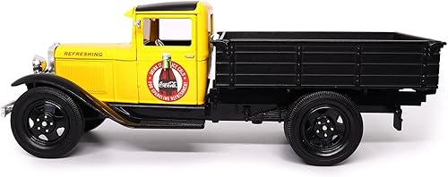 Miniatura 5 de Motor city classics Coca-Cola Diecast coleccionable  Ford Modelo AA 1931 (versión amarilla) escala 124 424023 con licencia oficial