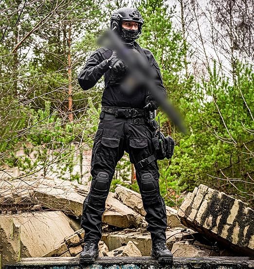 VOTAGOO G3 Combat Uniform Set für Männer Taktische Camouflage Bekleidung Jagd Paintball Anzug mit Knie Ellenbogen Pads