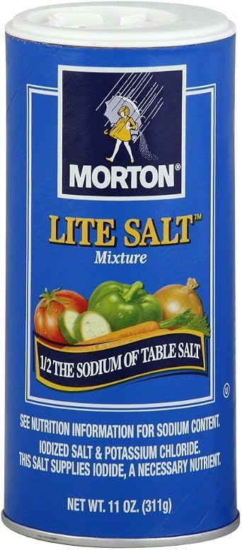 Morton Salt Lite Salt, Less Sodium, 11 oz Pack of 1