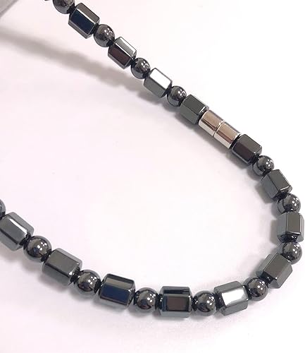 Miniatura 5 de Collar de terapia magnética de hematita con colgante de cruz para hombres y mujeres piedra curativa para aliviar el dolor artritis de cuello espalda