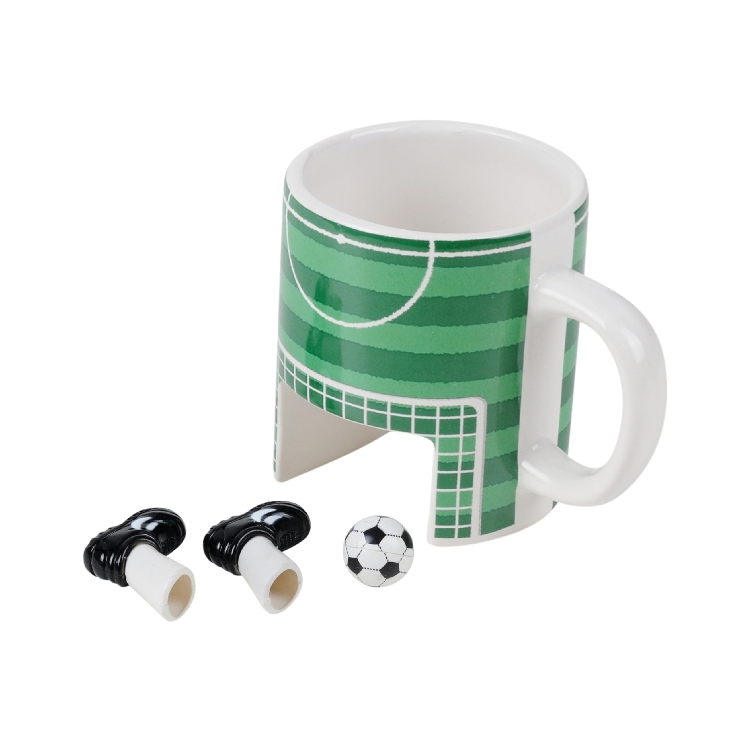 Winkee - Soccer Mug I Sporty Coffee Cup for Soccer Fans I Tea Mug with Play Function I League Game While Sipping Coffee