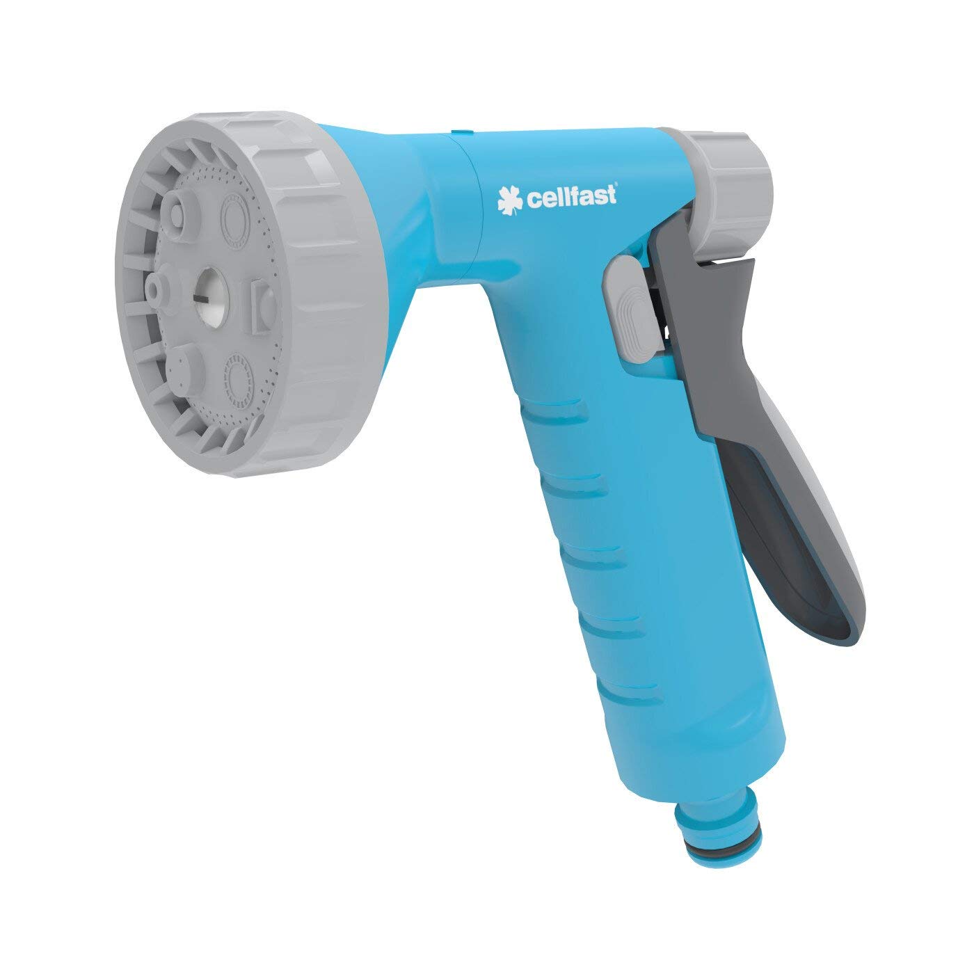CELLFAST Garden Shower Sprinkler Gun Spray Gun Garden Sprinkler Lawn Sprinkler for Lawn Flowers Plants Safetouch System Rain Ideal Blue