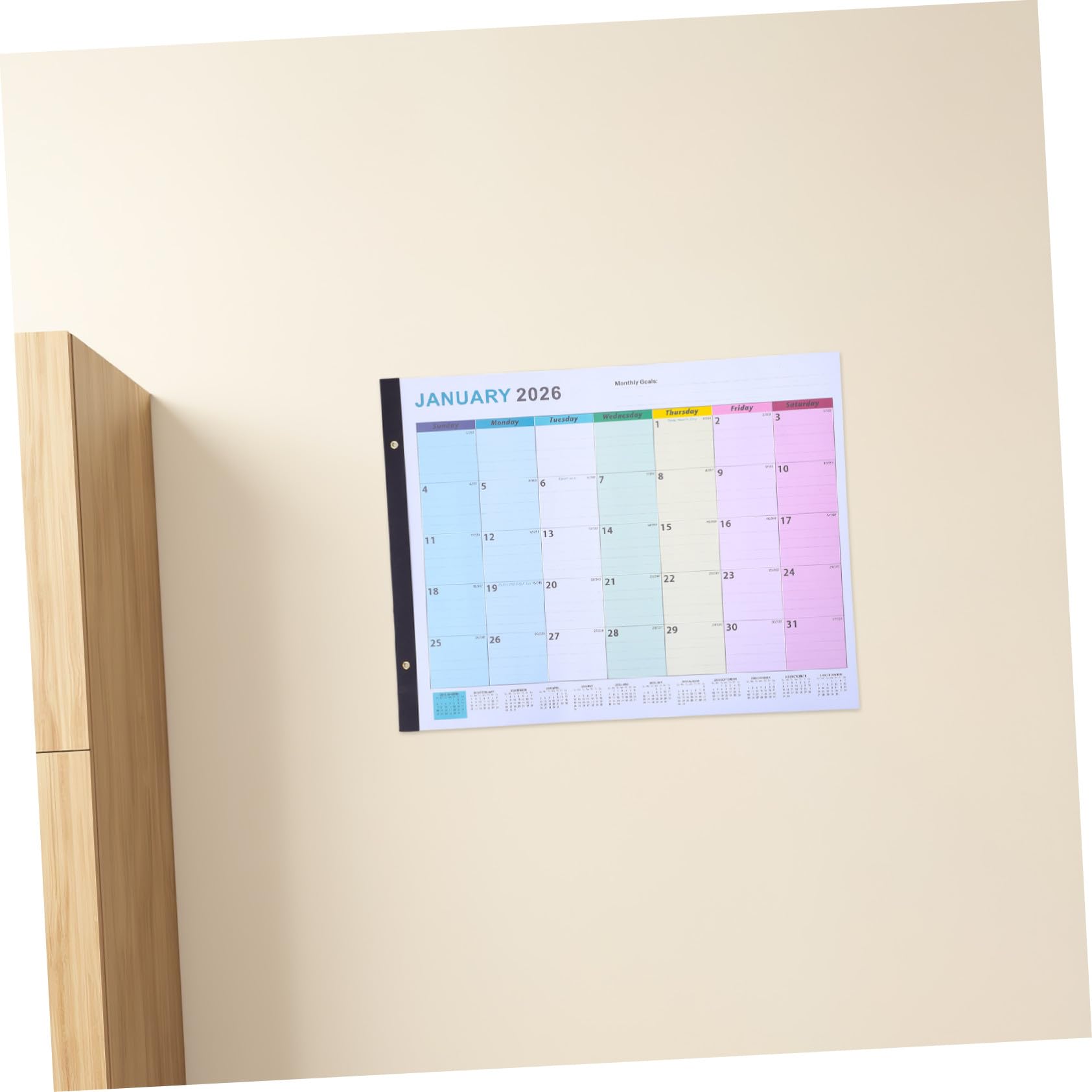 Veemoon Calendario da Parete Mensile Planner da Appendere Layout Verticale Grande Organizzatore per Casa e Ufficio