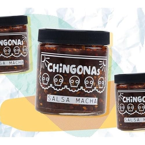 Miniatura 5 de CHiNGONAs Salsa Macha - Salsa crujiente de chile mexicano gourmet a base de aceite, vegana y sin gluten, aceite de chile crujiente, 6 onzas