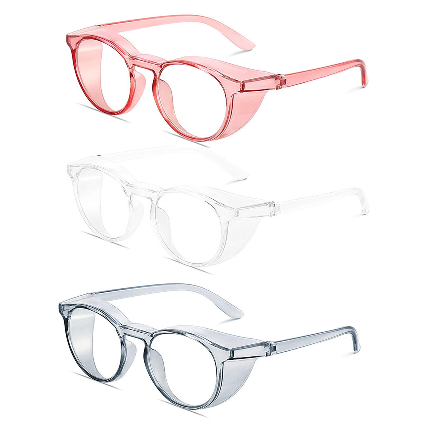 willochra 3pcs TR90 Readers Safety Glasses, Reading Glasses Anti Blue Light Blocking Reader Women Men