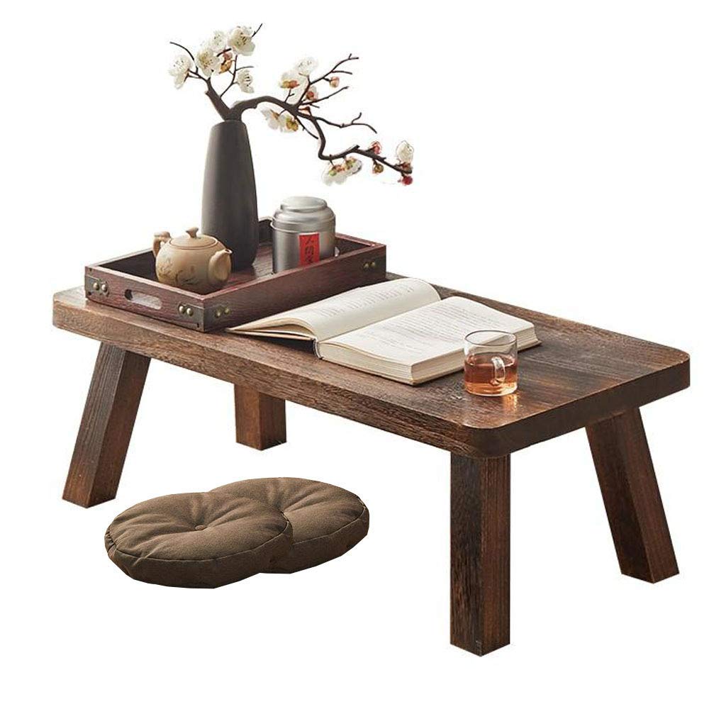 Table basse de style japonais et bureau d'ordinateur portable en bois