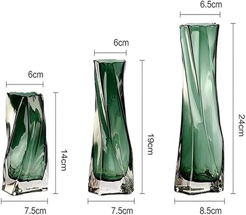 Miniatura 2 de Jarrón de flores, 3 piezas, estilo europeo, creativo, jarrón de cristal, moderno, minimalista, para sala de estar, mesa de comedor, arreglo de