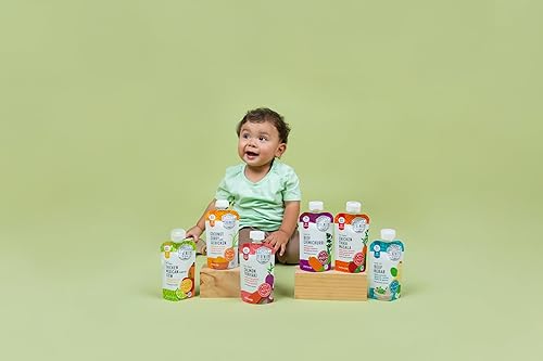 Vista 119 de Serenity Kids Bolsas de alimentos para bebés de más de 6 meses hechas con carnes de origen ético y verduras orgánicas, bolsa sin BPA de 3.5 onzas