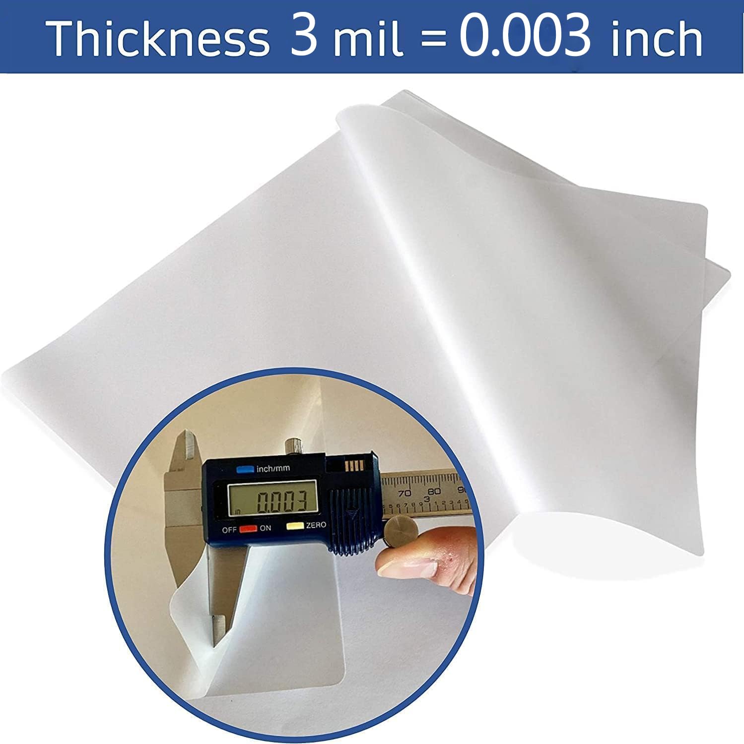 Lot 50 Pochettes Plastification Thermique 3 Mil - 5 A3 + 10 A4 + 15 A5 + 20 A6 - Films Transparents Haute Qualité Pour Plastifieuse, Usage Bureau & Maison