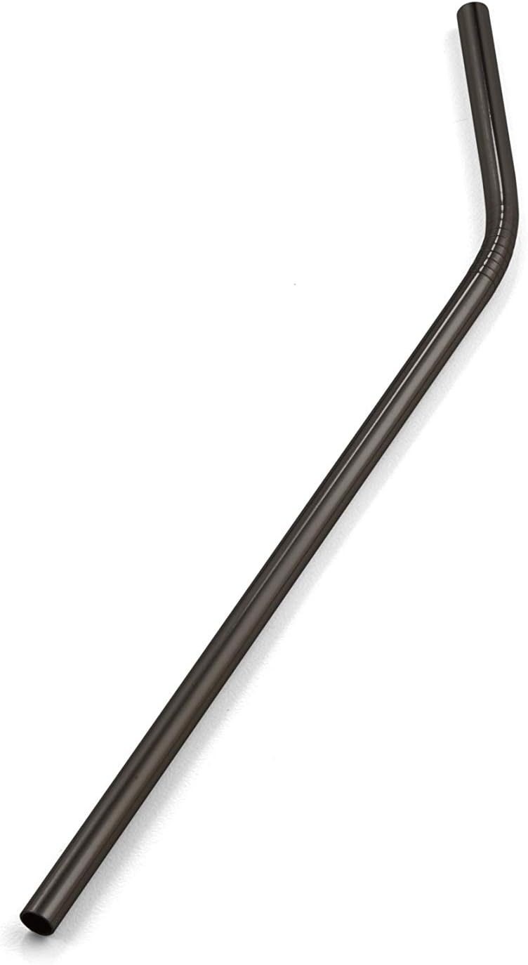 American Metalcraft STWB8 Stainless Steel Straw, Black, 8-Inches (Pack of 12)