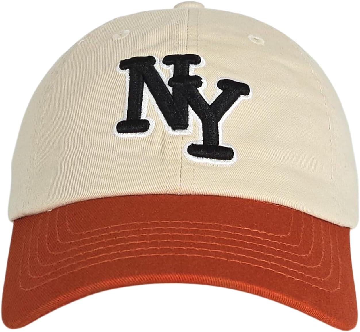 NY 3D Embroidered Cotton Dad Hat – New York Baseball Cap, Adjustable Metal Buckle Strap, Unstructured Low-Profile Style - Image 2