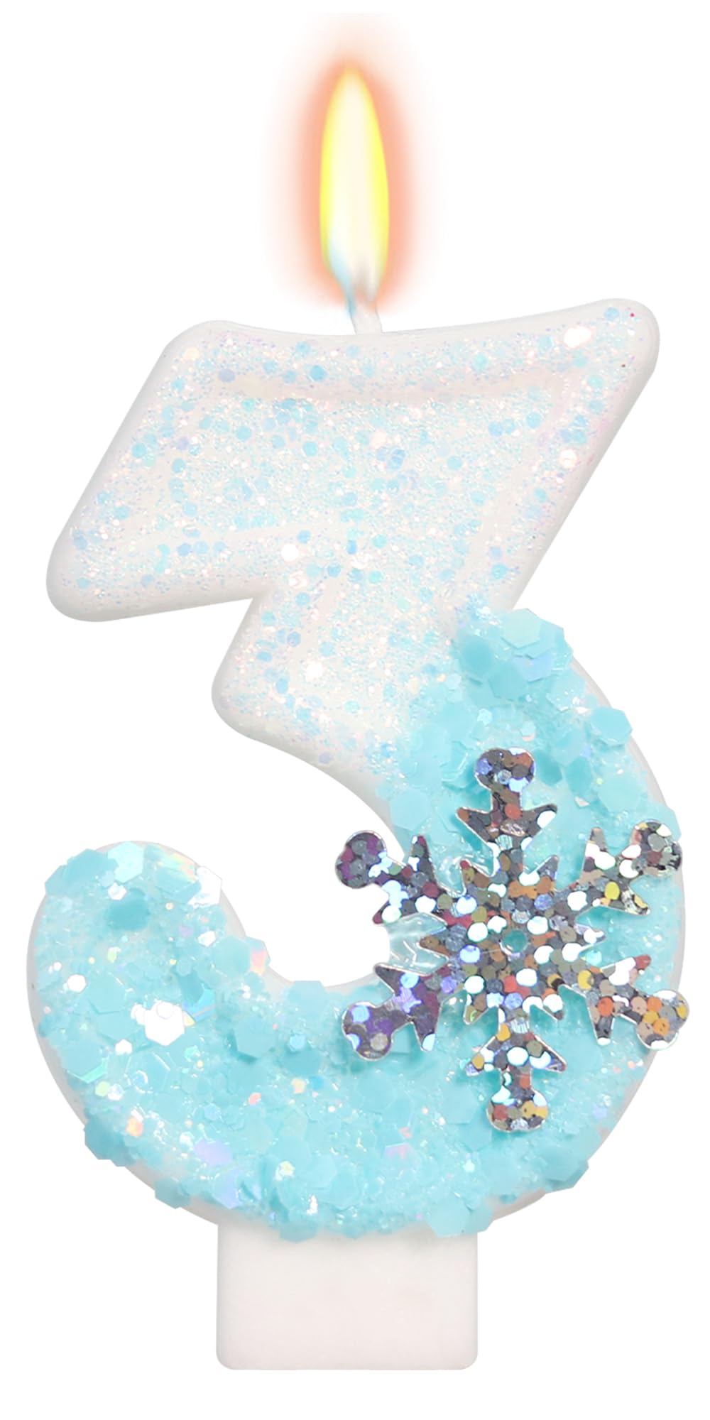 Frozen Birthday Candles - Snowflake Party Decorations -14