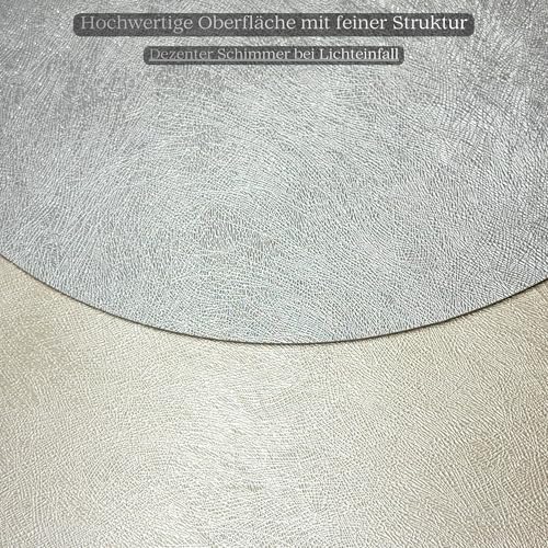 Sets de table imperméables lavables de luxe ronds Amber&Bee dorés