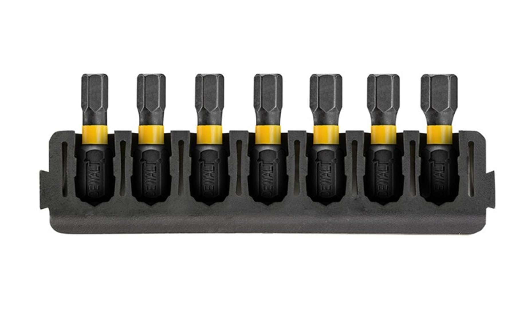 Dewalt 7Pc 25Mm Hex Mix Bar Flextorq Screwdriver Bit Set