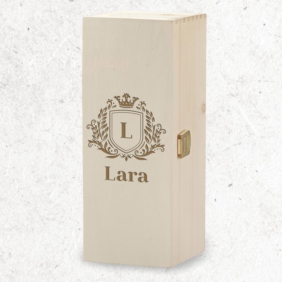 polar-effekt 2-TLG Geschenkset 1x Bierkrug 500 ml und 1x Holzkiste mit Gravur - Männergeschenke zum Geburtstag - das Jubiläumsgeschenk - Bierseidel mit Füllstrich - Bierglas für Papa und Opa