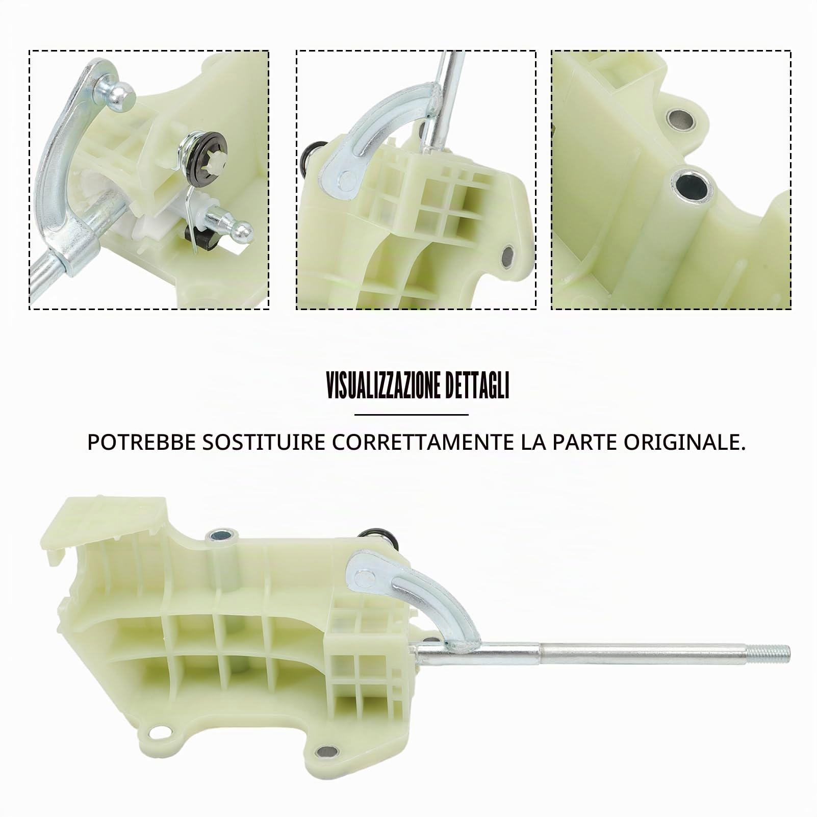 Leva del cambio manuale (5 marce + 1 posteriore) 55266434 1612681980 compatibile per NEMO FIORINO QUBO BIPPER 1.3 1.4 D HDI Leva del cambio