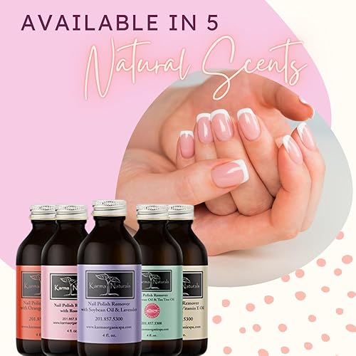 Miniatura 7 de Karma Organic Removedor de esmalte de uñas con aceite de rosa, no tóxico, vegano, libre de crueldad, sin acetona, fortalecedor de uñas para uñas, 4