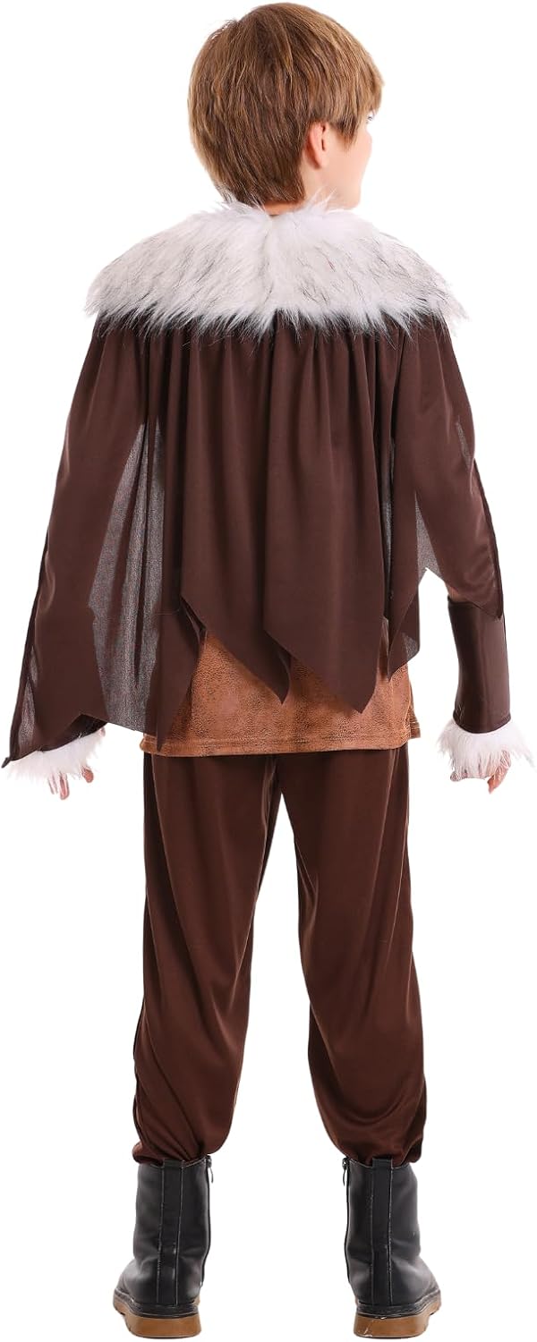 yolsun Viking Warrior Costume for Boys, Kids Medieval Viking Costume Halloween Cosplay Dress Up