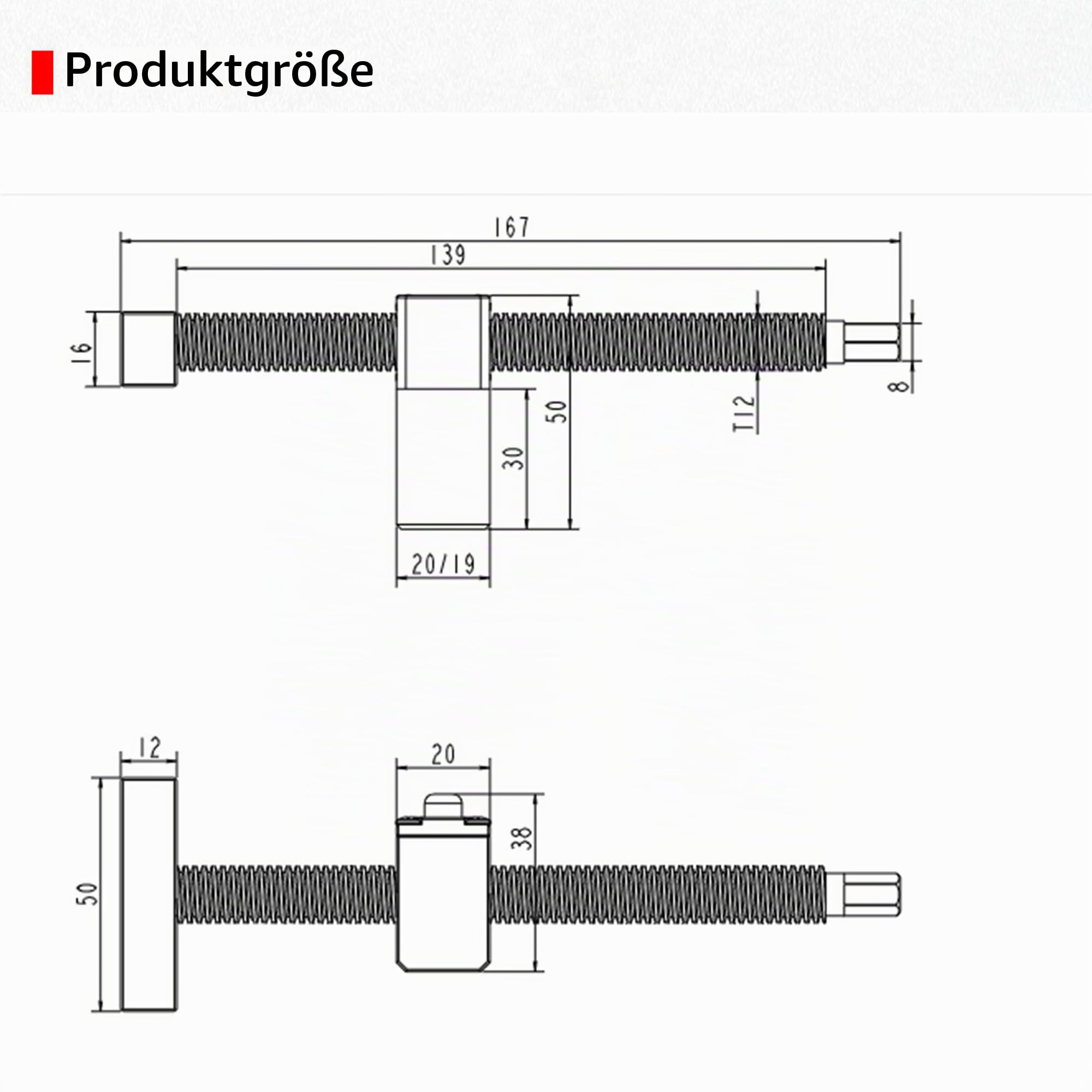 2 Stück Tisch-Werkbank-Klemmen für 20 mm Loch, DIY-Positionierung, Holzbearbeitung, verstellbare Schreibtisch-Clips, Befestigung, Schraubstockbänke, Tischlerwerkzeug