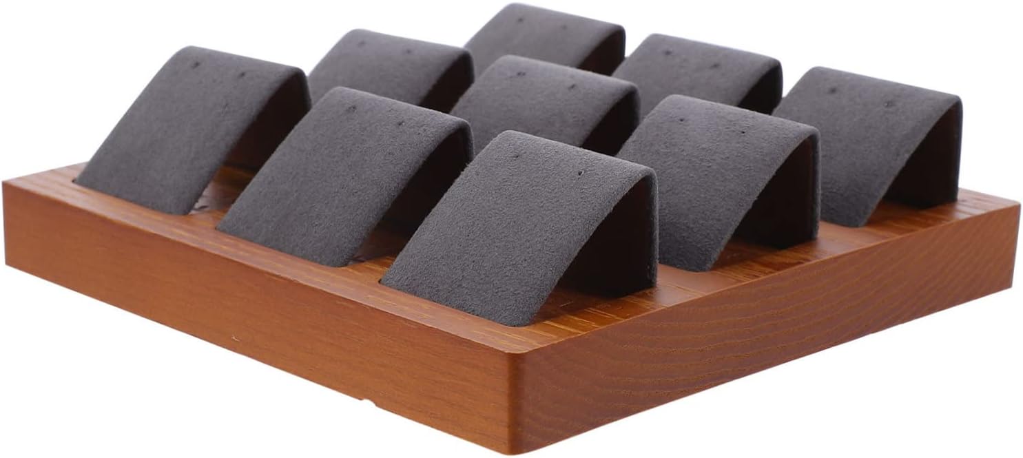 Wooden Earring Display Stand Holder Earring Organizer Desktop Jewelry Rack Stud Holder