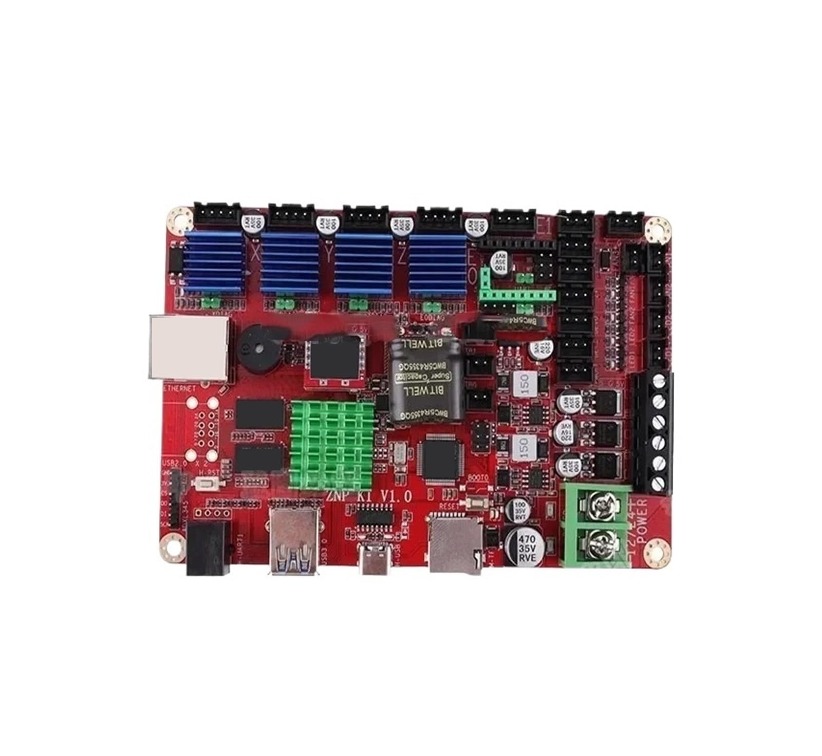 Placa Base, Compatible con ELEGOO, Neptune 4 Max/Plus | PCB de control principal, transferencia de señal estable, diseño compacto, Serie Neptune 4(Old version)