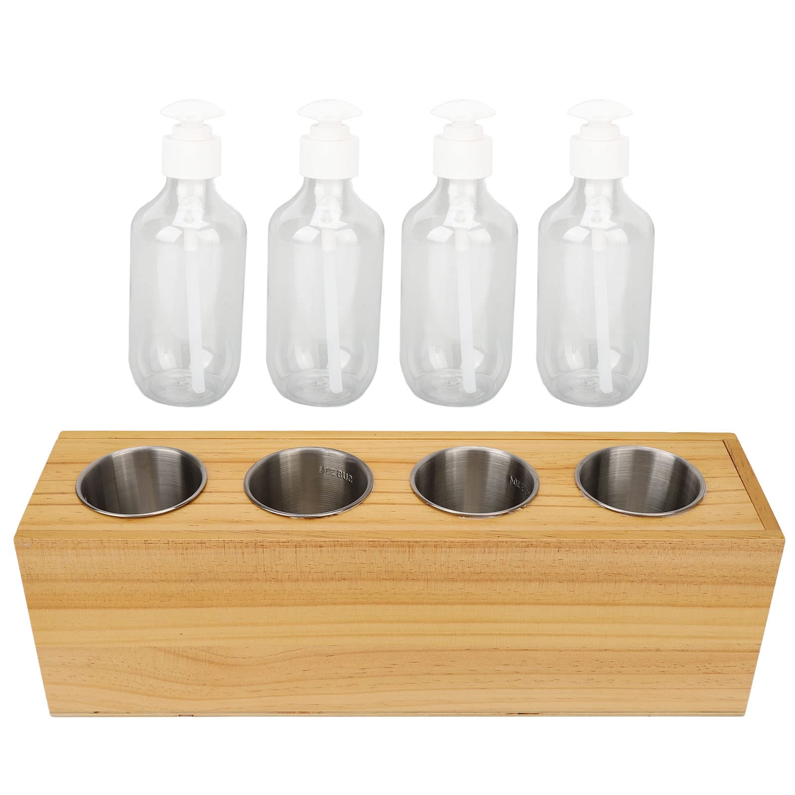 Chauffe-huile électrique pour huiles de massage, 4 bouteilles à température constante, chauffage rapide, chauffe-lotion détachable, fonctionnement facile