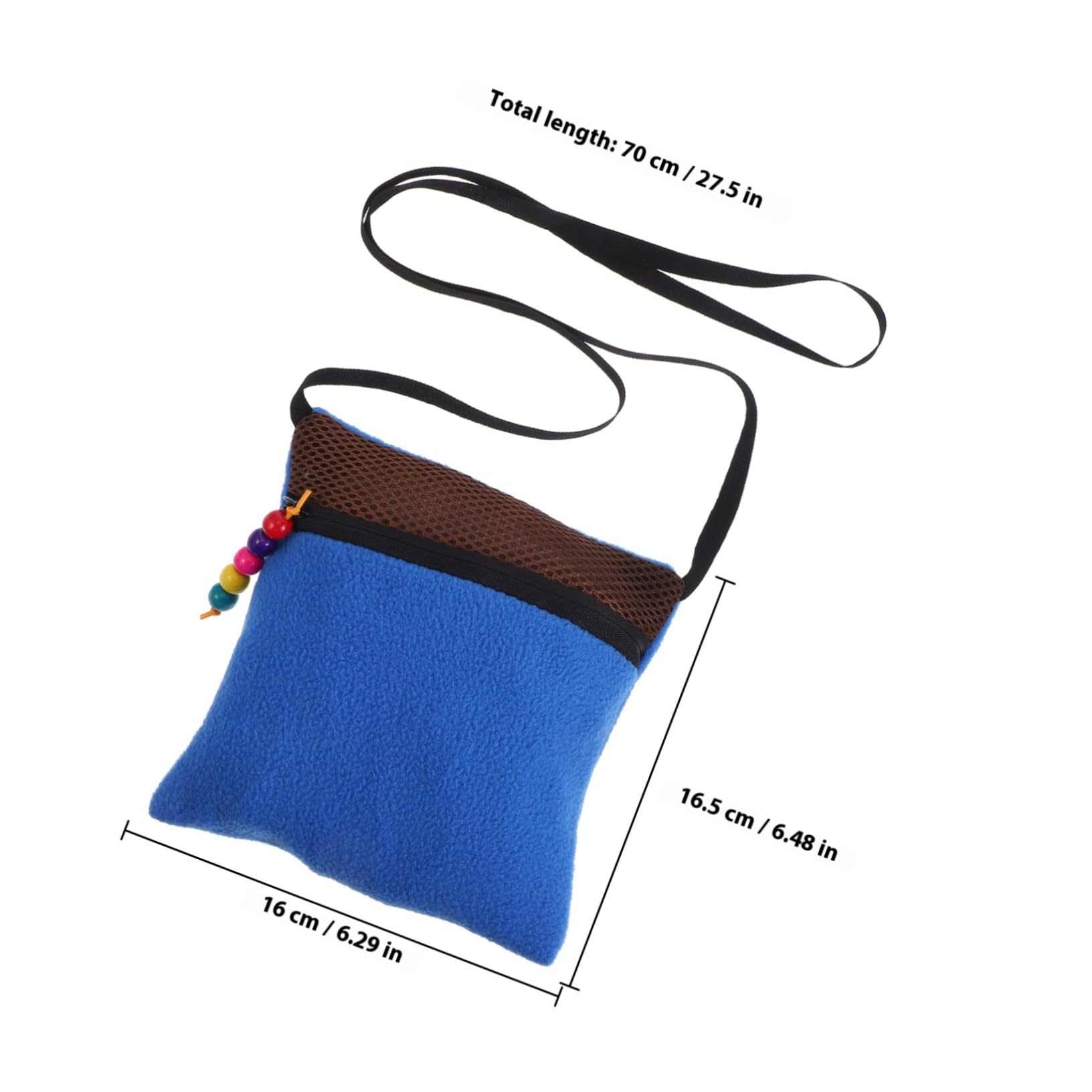 Borsa portatile per trasportare piccoli roditori e petauri sacco a pelo traspirante per criceti e altri piccoli animali borsa comoda e sicura con interno morbido per - 3